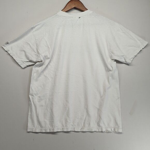 Champion Stanford University Hawaiian Hibiscus Floral Print White Thrashed Large - Picture 10 of 12